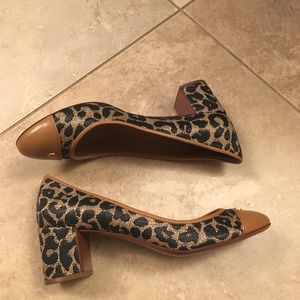 Tory Burch leopard block heel